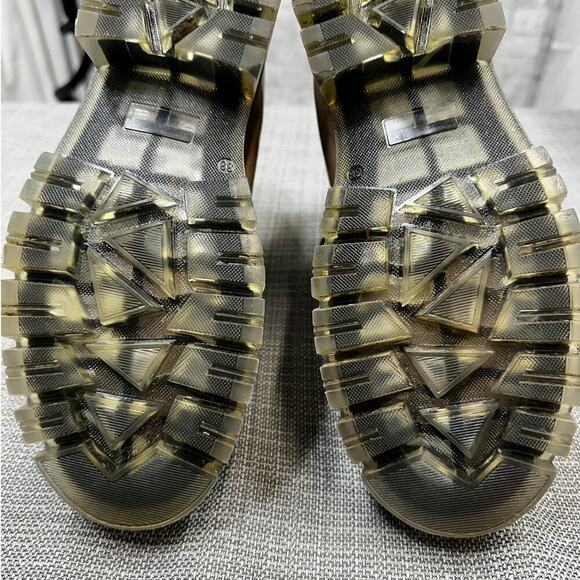 Montelliana Lucy Boot in Black Cedar Lug Sole Wool‎ Lining Leather Winter (38) - Picture 8 of 13